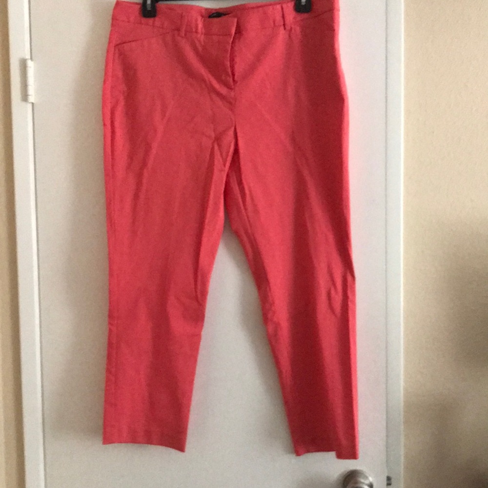 Coral crop pants size 16